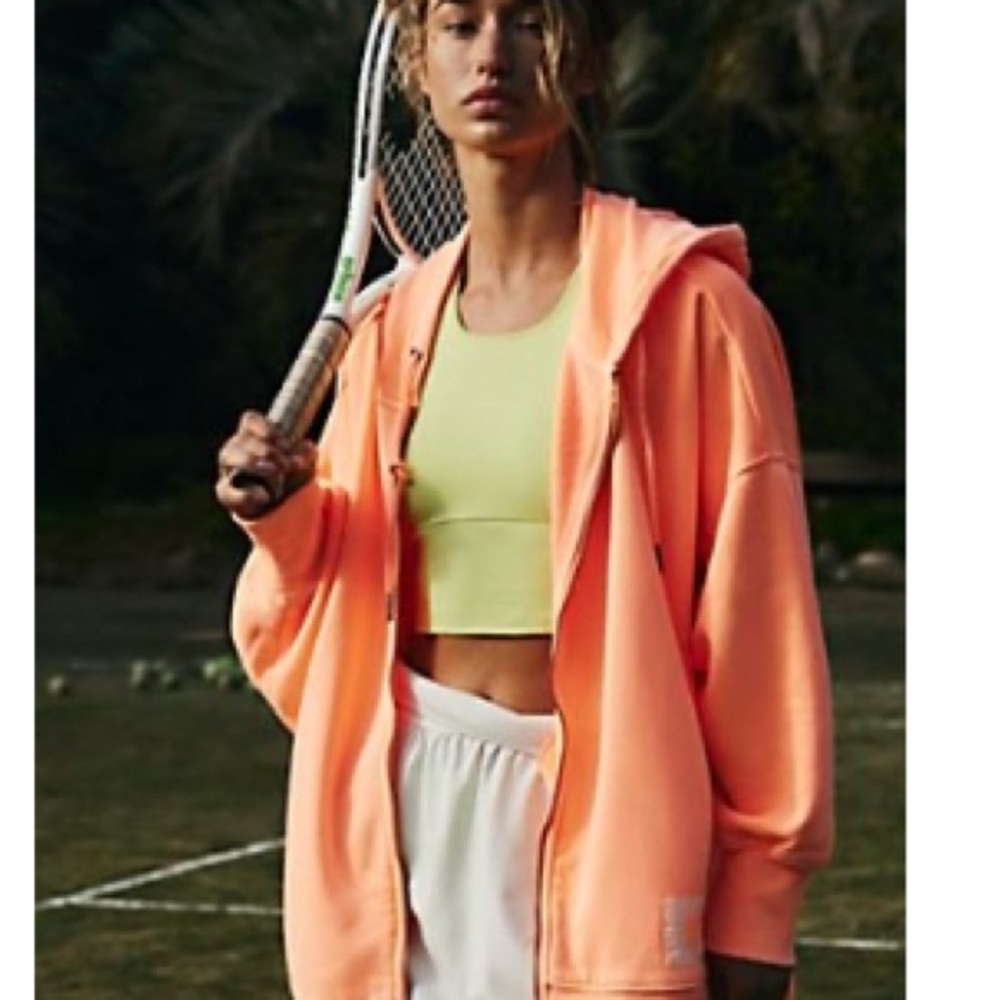 Free People Sprint to the Finish Zip Up